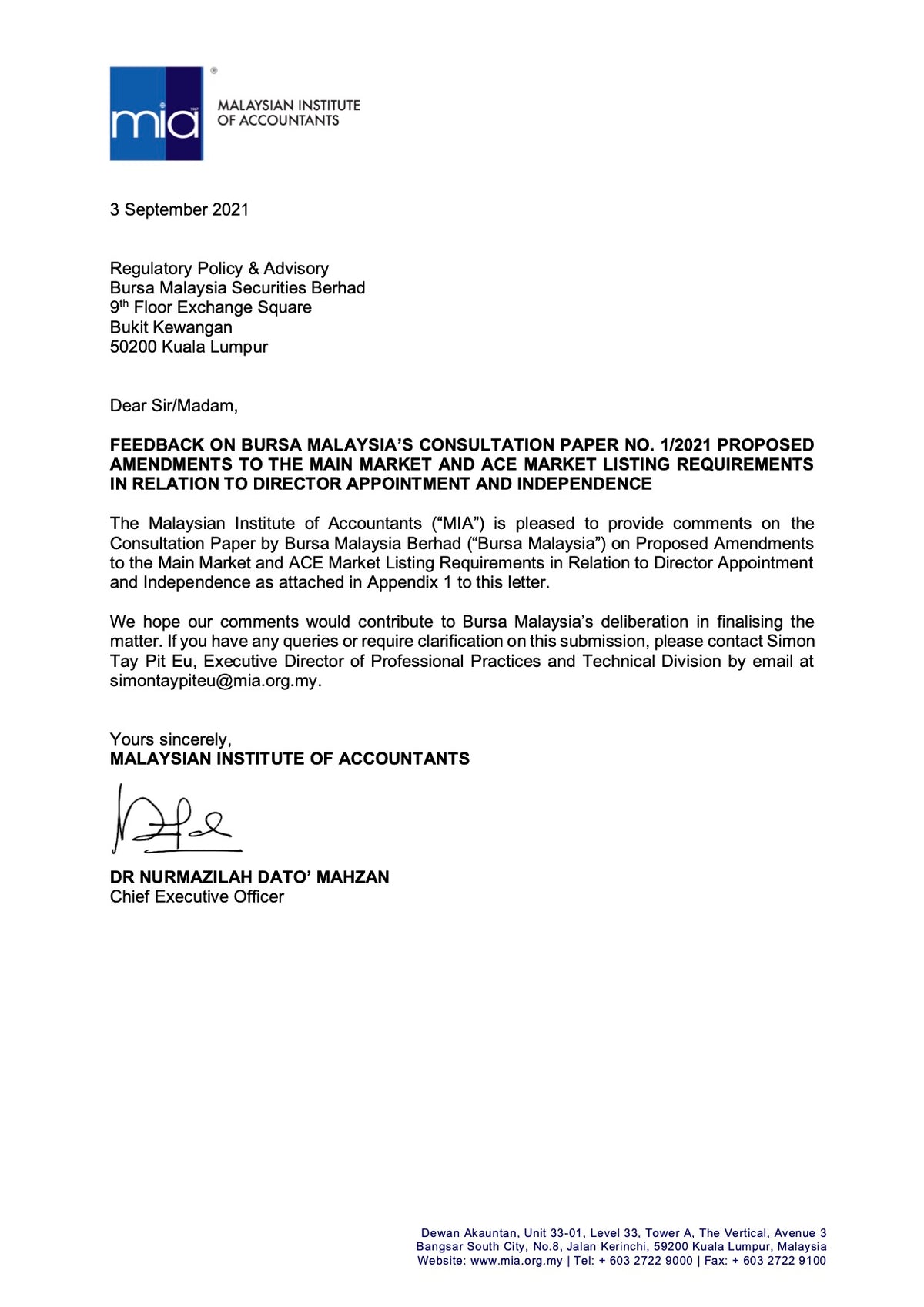 Consultation Paper No. 1_2021-Proposed Amendments to the Main Market and ACE Market Listing Requirements (3 Sep 2021)