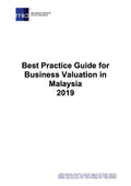 Best Practice Guide for Business Valuation in Malaysia 2019